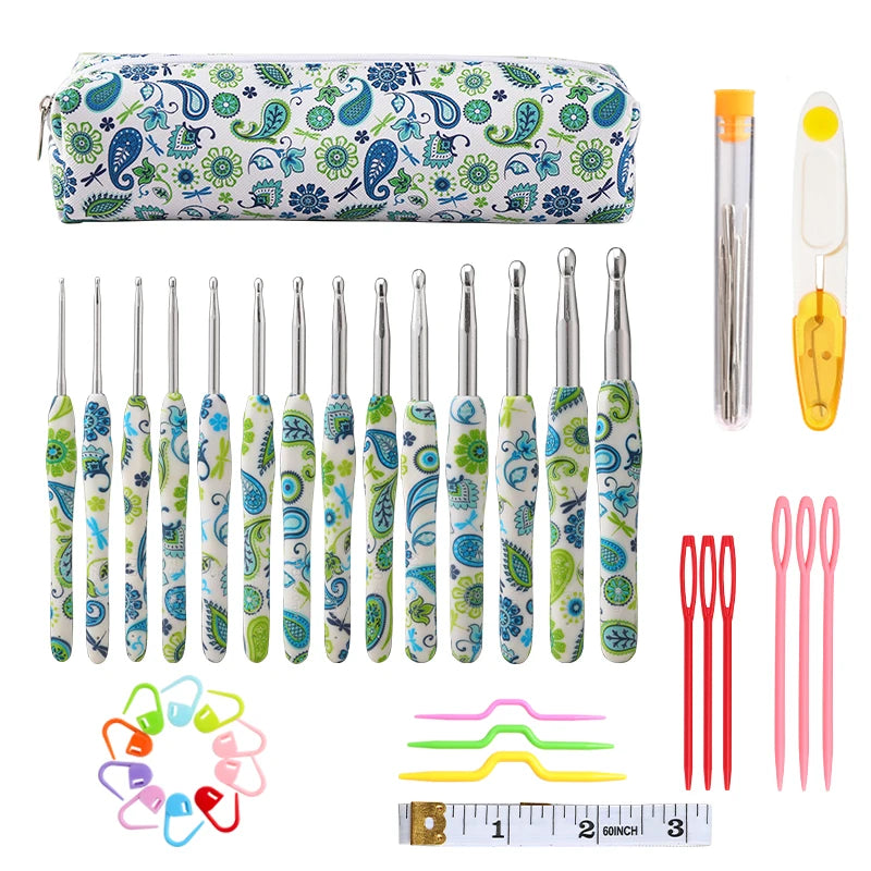 Crochet Hooks, Soft TPR Handles for Sweaters & Handmade Yarn Projects