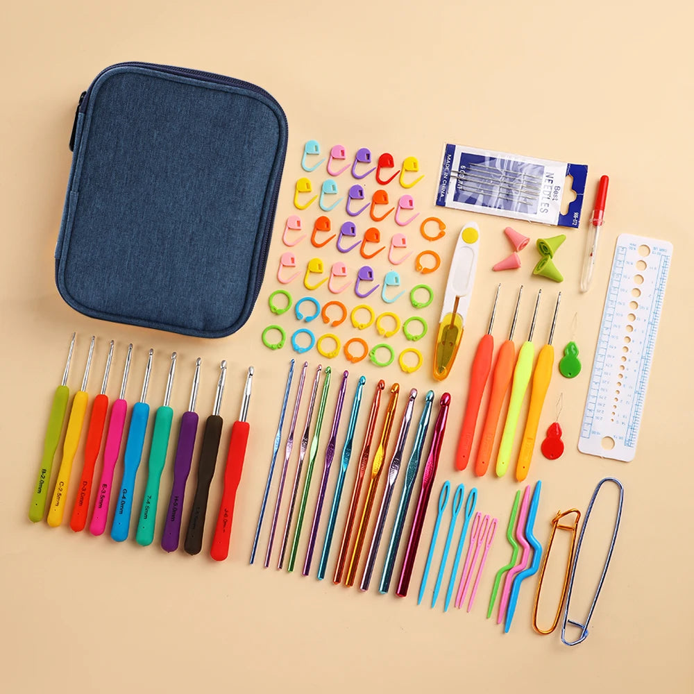 Knitting Needles, Circular Set for Handmade Yarn Crafts & Beginner Projects