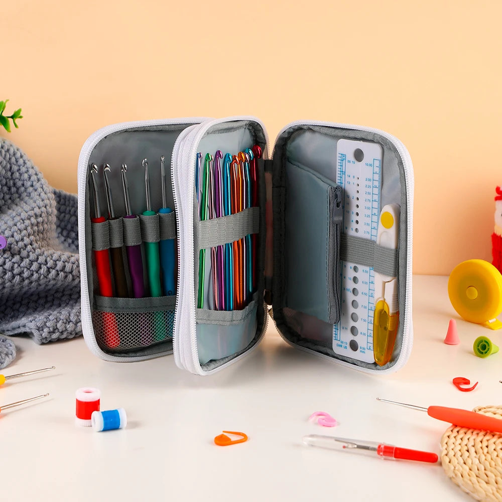 Knitting Needles, Circular Set for Handmade Yarn Crafts & Beginner Projects