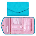 Crochet Tool Set, Lake Blue Storage Bag for Handmade Needlecraft Projects
