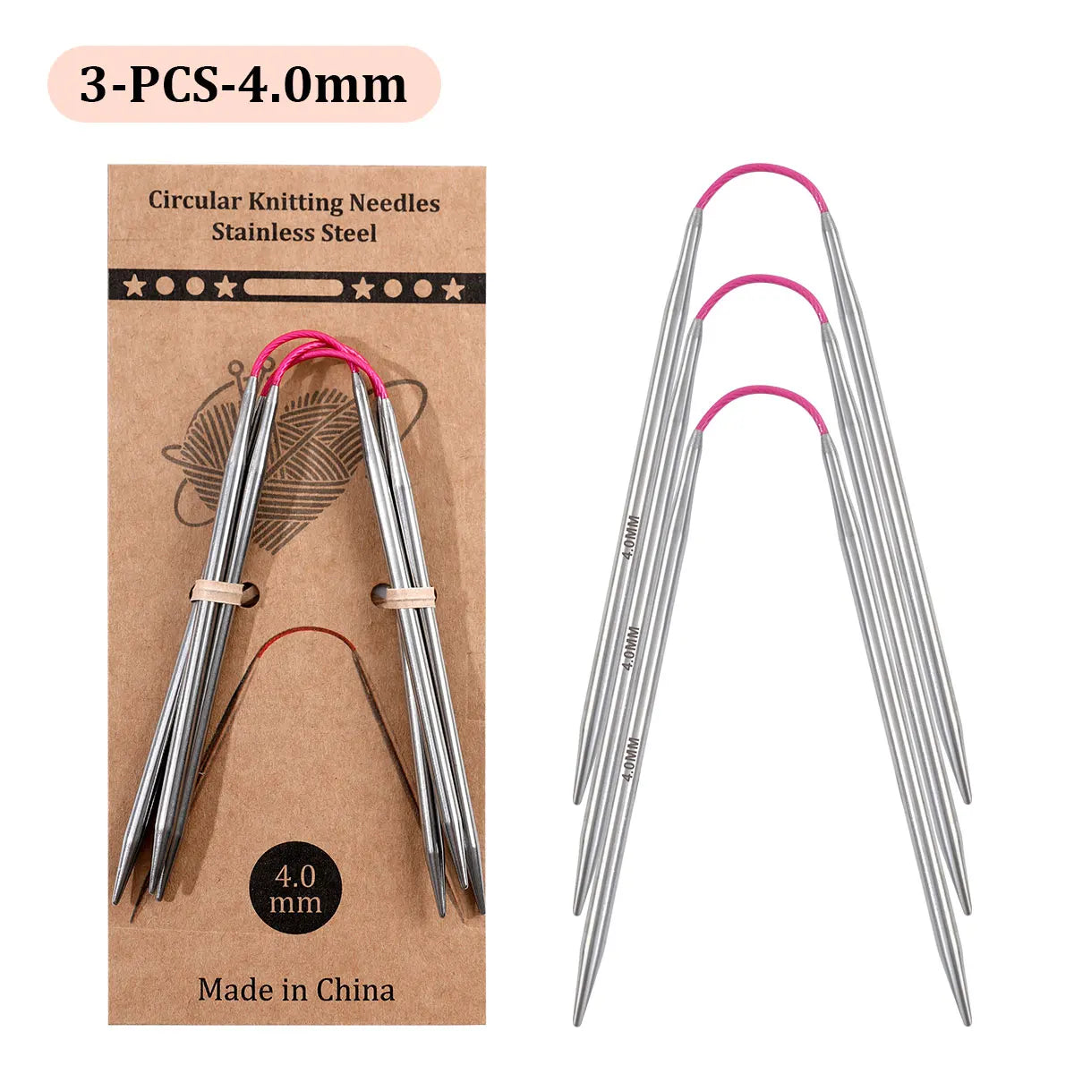 Knitting Needles, Color-Ring Bird Style for Handmade Yarn Projects