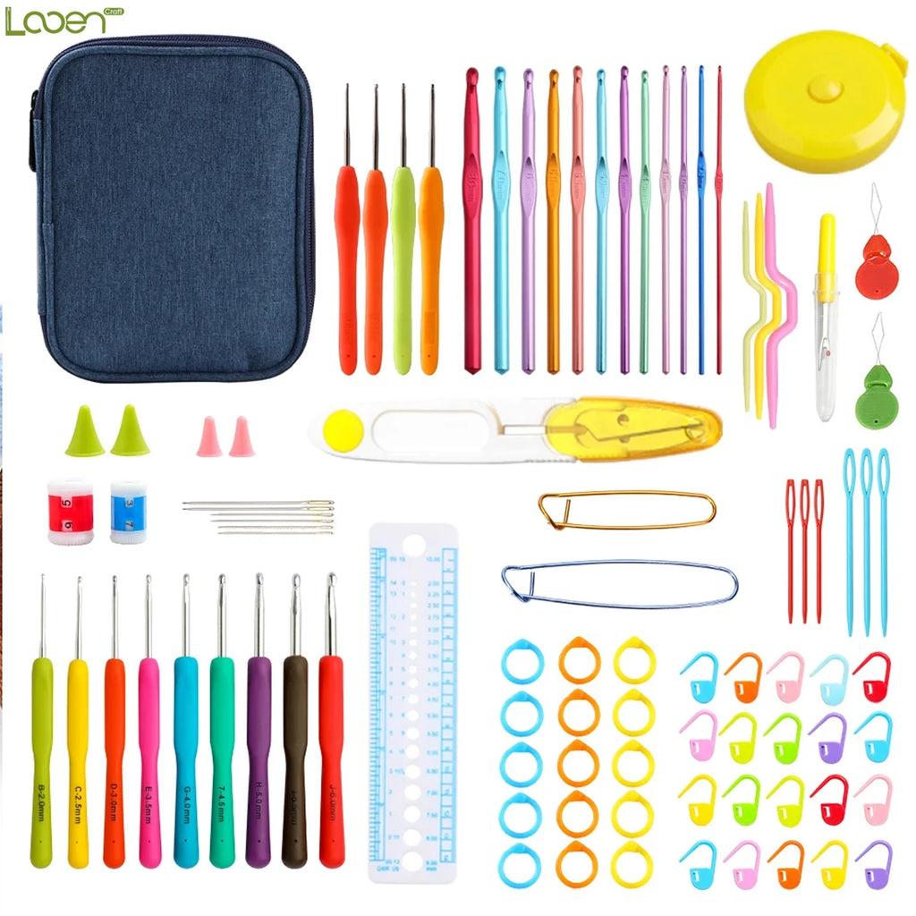 Knitting Needles, Circular Set for Handmade Yarn Crafts & Beginner Projects