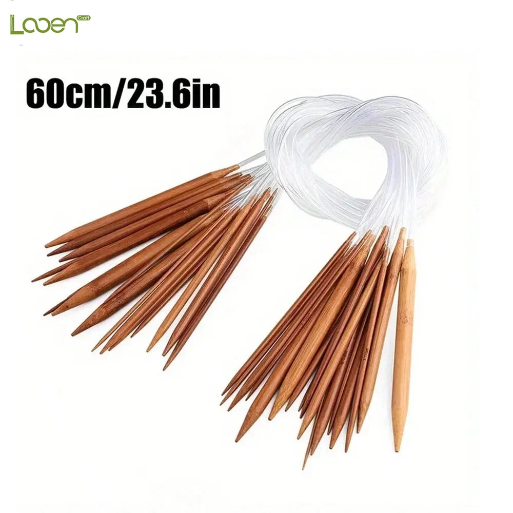 Knitting Needles, Wooden Circular for Handmade Sweaters, Scarves & Socks