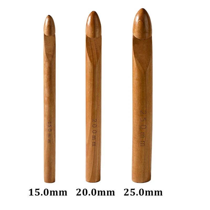 Crochet Hooks, Wooden for Handmade Yarn Crafts, Knitting & Crochet