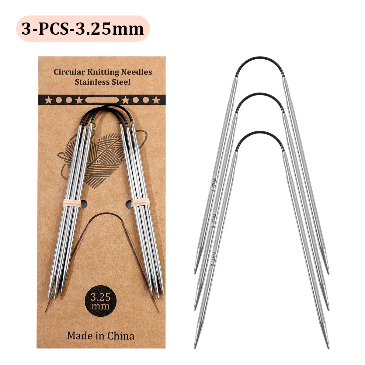 Knitting Needles, Color-Ring Bird Style for Handmade Yarn Projects