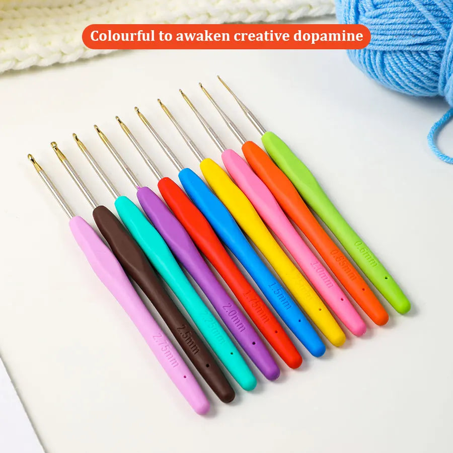 Crochet Hooks, Fine Stainless Steel for Lace, Sweaters, Scarves & Socks