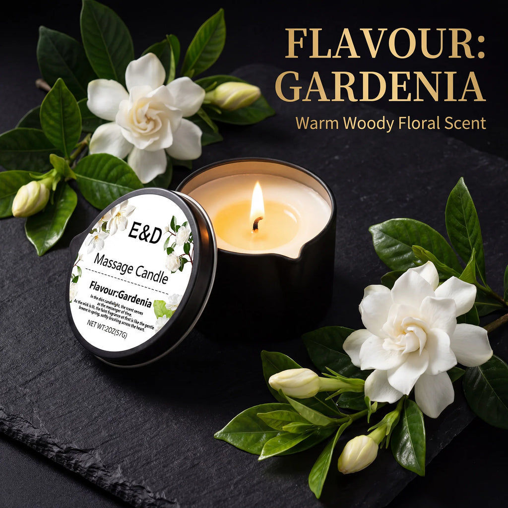 Massage Candles EVODUCK Gardenia Jasmine Geranium Lime Citrus Fragrances