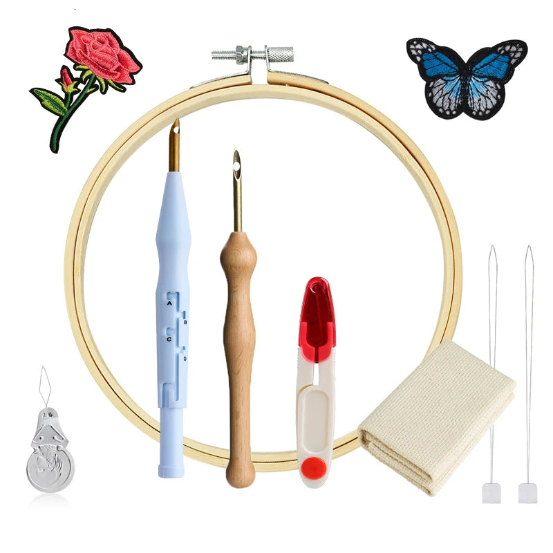 Punch Needle Tool Set for Embroidery, Yarn Crafts & Handmade Projects