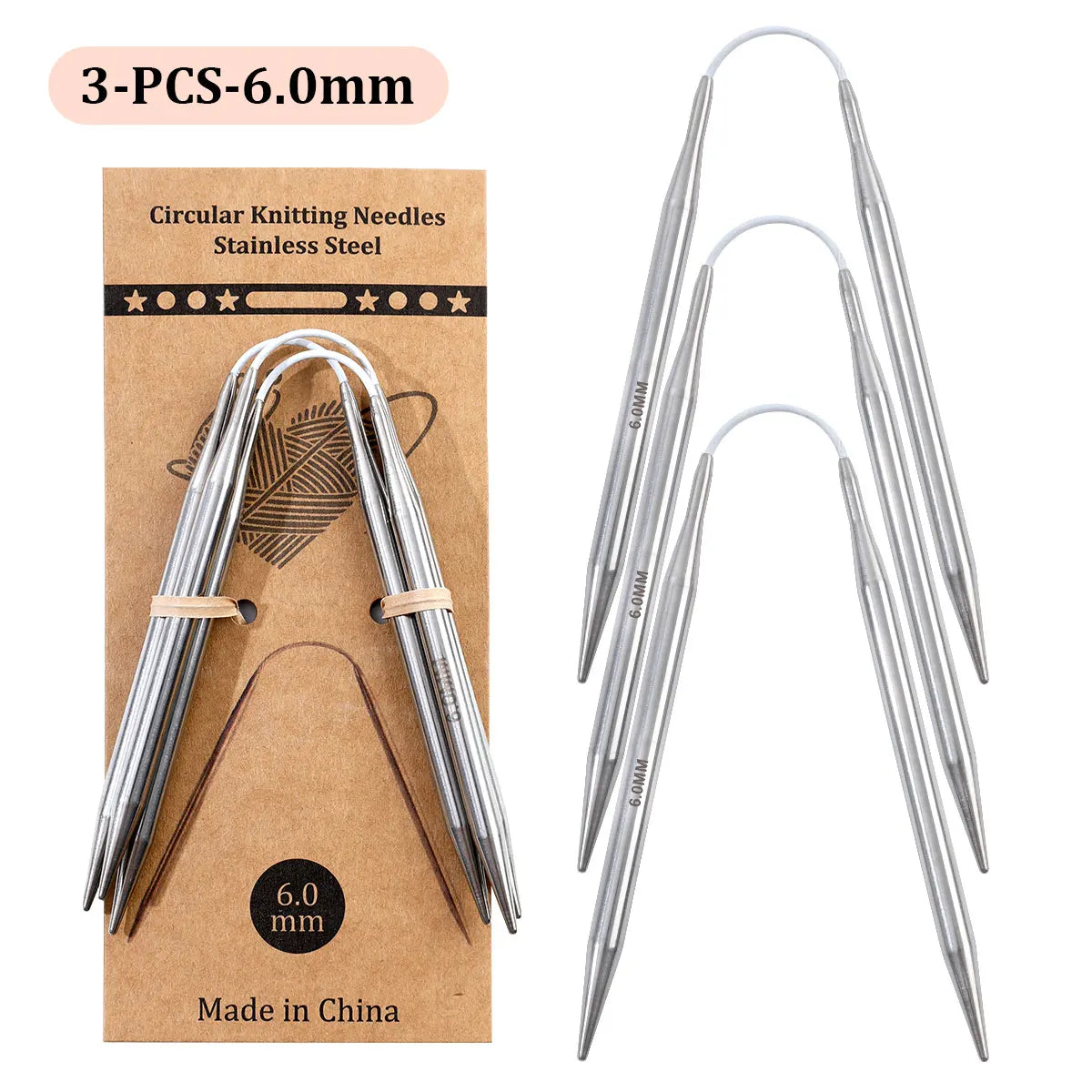 Knitting Needles, Color-Ring Bird Style for Handmade Yarn Projects