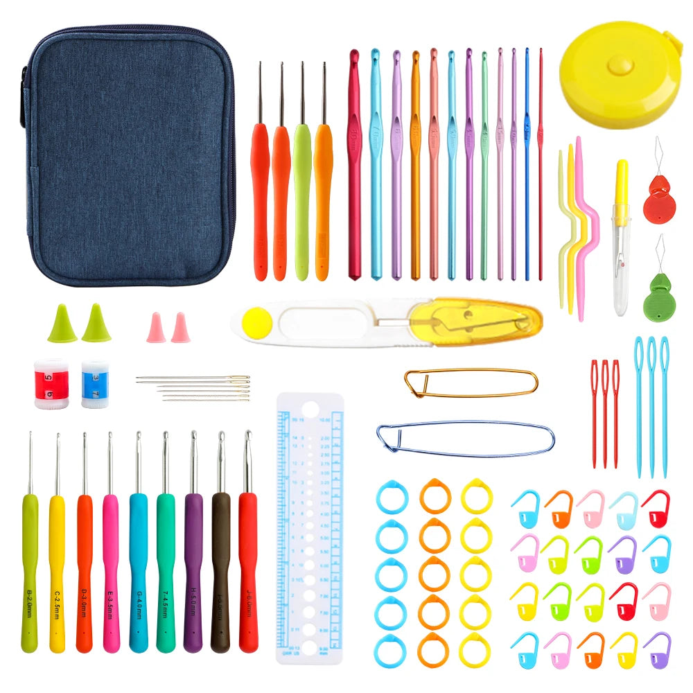 Knitting Needles, Circular Set for Handmade Yarn Crafts & Beginner Projects