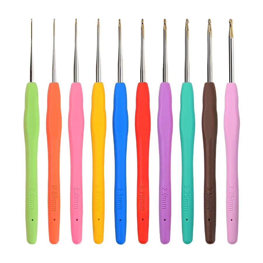 Crochet Hooks, Fine Stainless Steel for Lace, Sweaters, Scarves & Socks