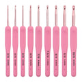 Crochet Hooks, Peach Pink Soft Handles for Handmade Sweaters & Scarves