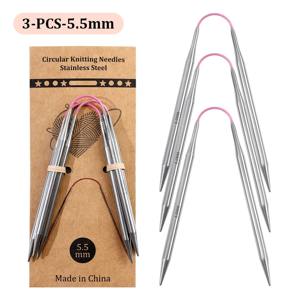 Knitting Needles, Color-Ring Bird Style for Handmade Yarn Projects