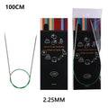 Knitting Needles, LOOEN Stainless Steel Circular for Handmade Yarn Crafts