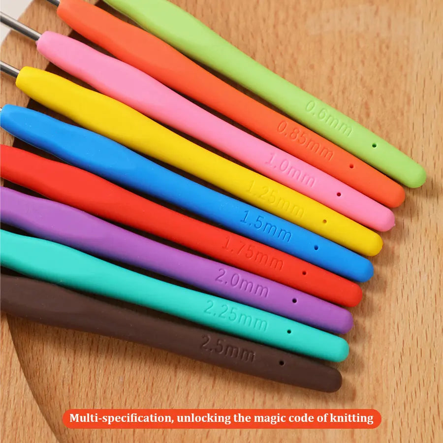 Crochet Hooks, Fine Stainless Steel for Lace, Sweaters, Scarves & Socks