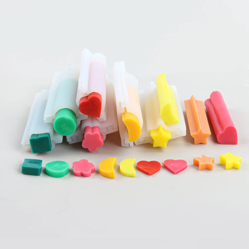 Candle Mold Silicone Tube Soap Embed Heart Star Moon Flower Round Square Casting