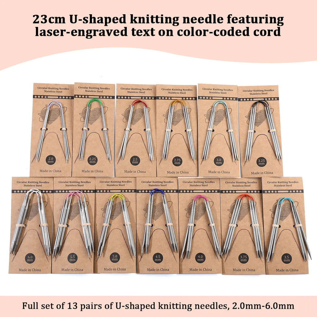 Knitting Needles, Color-Ring Bird Style for Handmade Yarn Projects