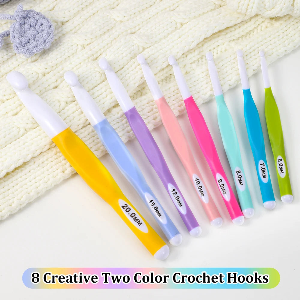 Crochet Hooks, Macaron Colors for Yarn Crafts & Handmade Accessories