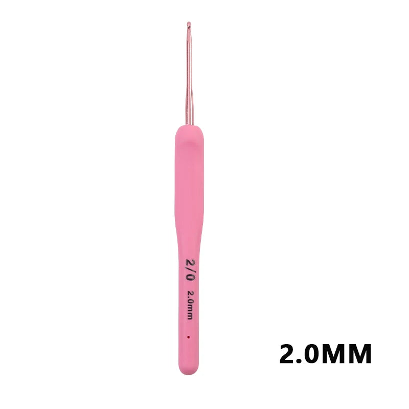 Crochet Hooks, Peach Pink Soft Handles for Handmade Sweaters & Scarves