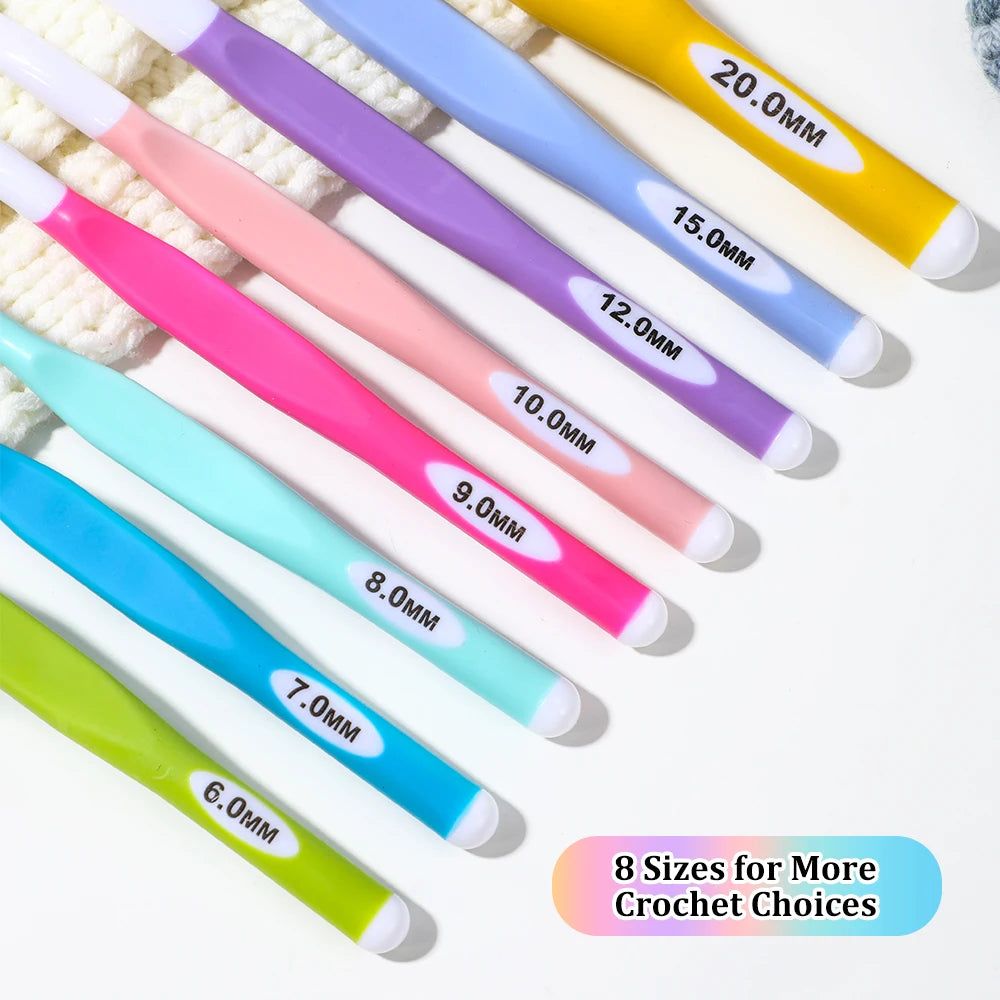Crochet Hooks, Macaron Colors for Yarn Crafts & Handmade Accessories
