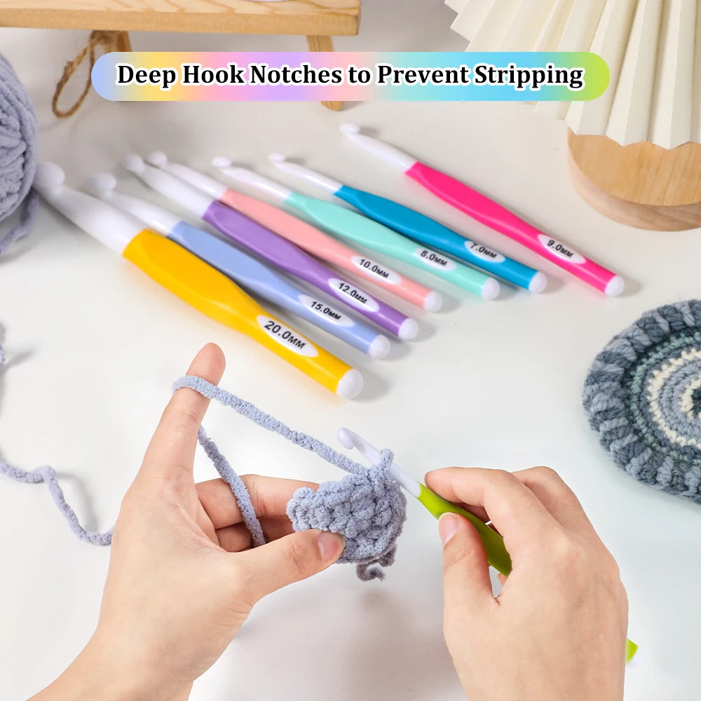 Crochet Hooks, Macaron Colors for Yarn Crafts & Handmade Accessories