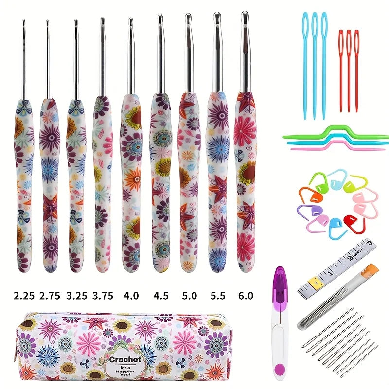 Crochet Hooks, Multicolor for Handmade Yarn Crafts & Weaving Projects