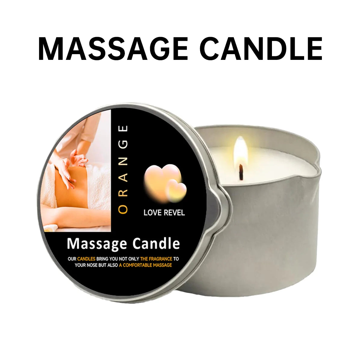 Massage Candles EVODUCK Pour Spout Tins Jasmine Rose Lavender Fragrances