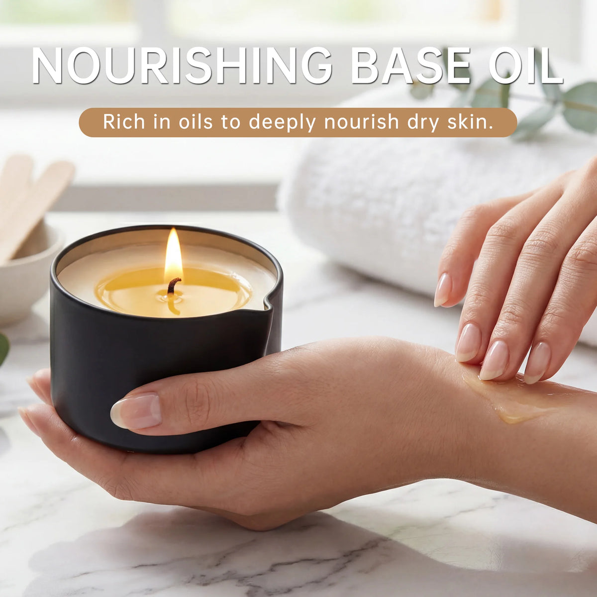 Massage Candles EVODUCK Gardenia Jasmine Geranium Lime Citrus Fragrances