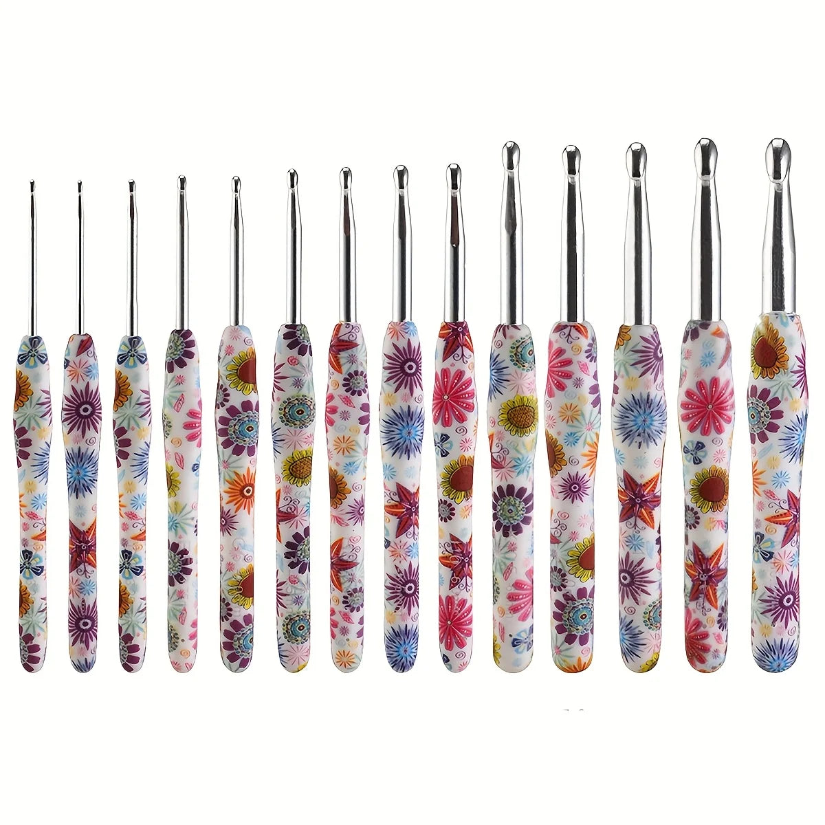 Crochet Hooks, Multicolor for Handmade Yarn Crafts & Weaving Projects