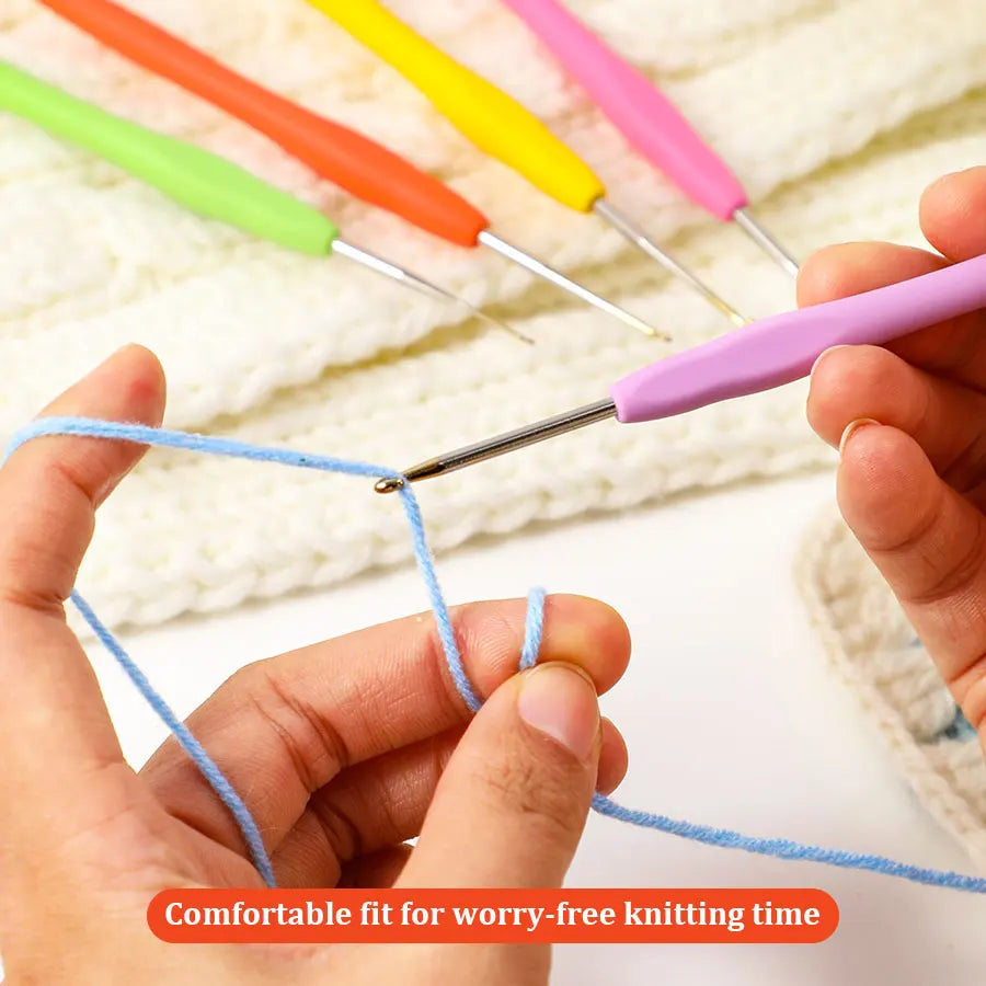 Crochet Hooks, Fine Stainless Steel for Lace, Sweaters, Scarves & Socks