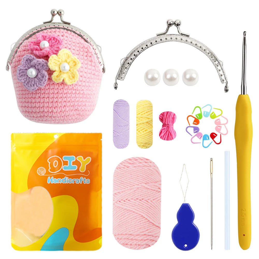 Crochet Tool Set with Beads, Stitch Markers, Yarn Needle & Accessories
