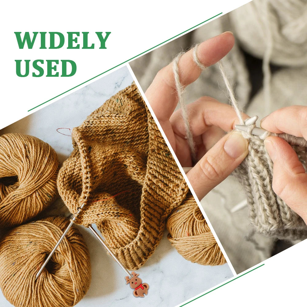 Knitting Needle Stoppers, Cartoon Tip Caps for Needlecraft Accessories