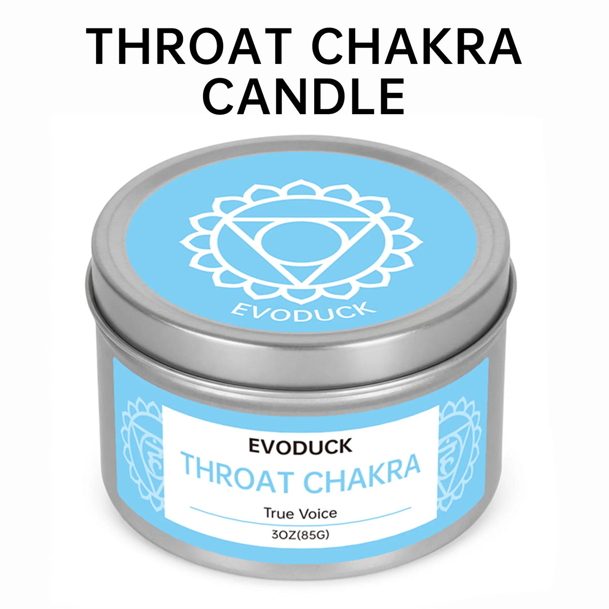 Sage Frankincense Third Eye Chakra Crystal Scented Candle 3oz With Crystal & Evil Eye Charm Meditation Yoga Decor Gift For Her