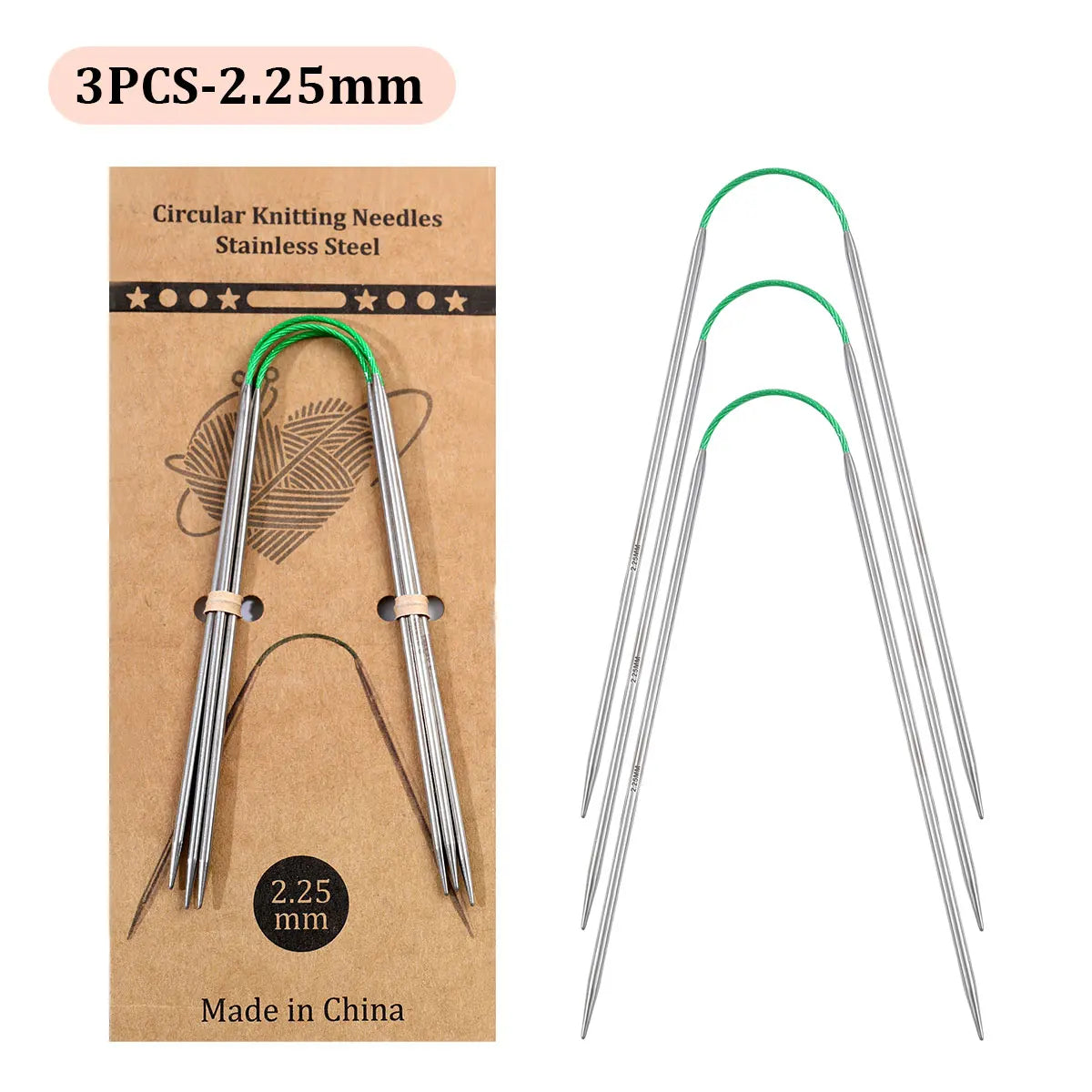 Knitting Needles, Color-Ring Bird Style for Handmade Yarn Projects