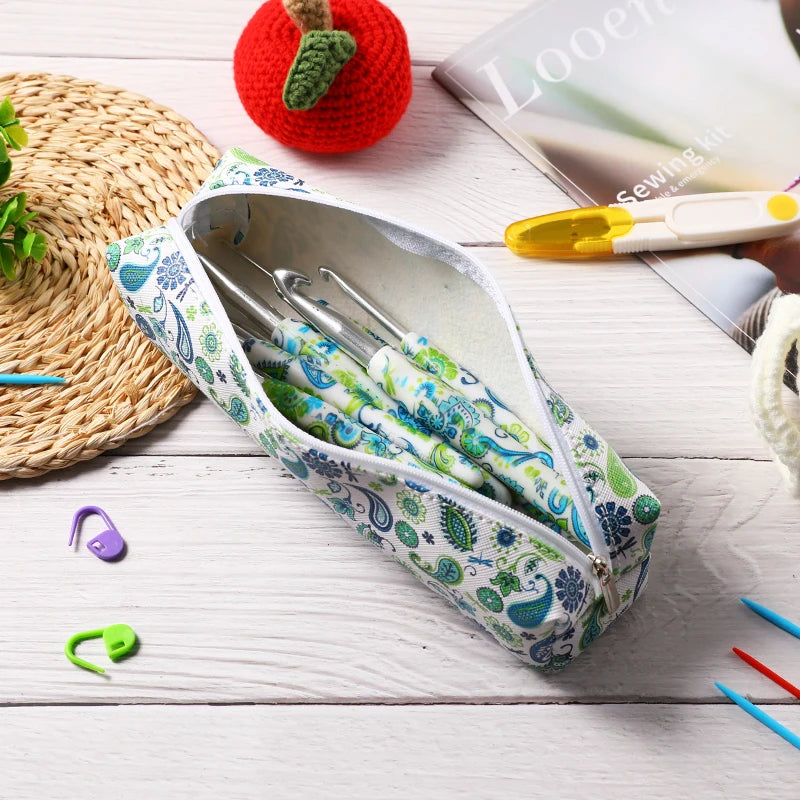 Crochet Hooks, Floral Print Soft Grips for Beginners & Handmade Yarn Crafts
