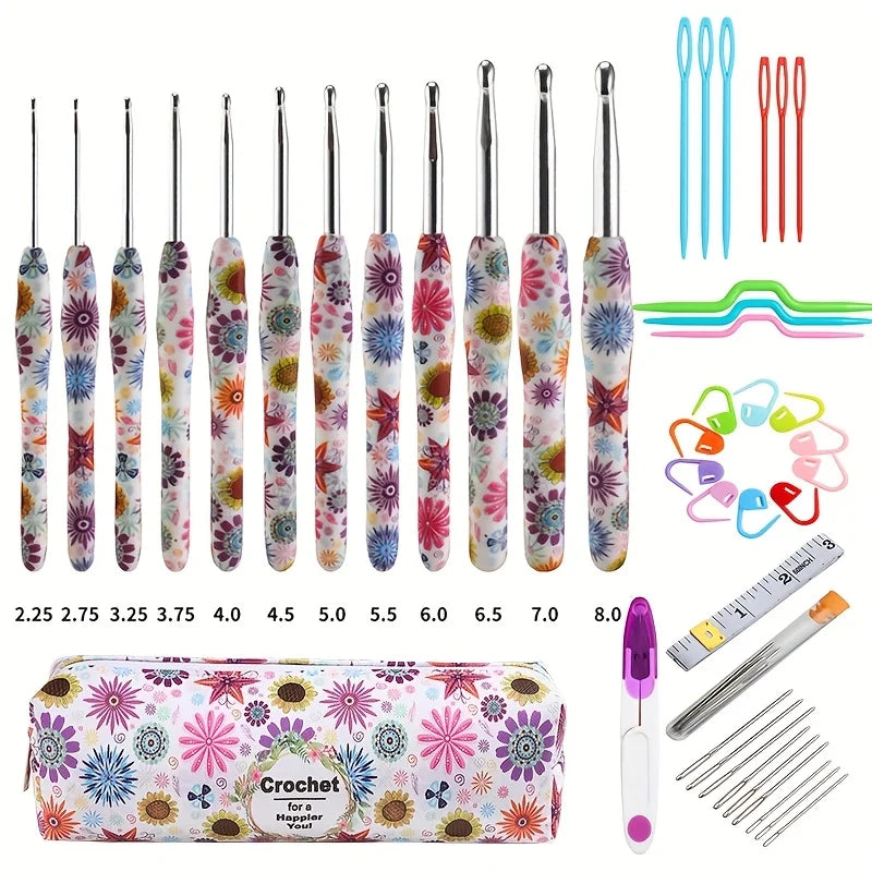 Crochet Hooks, Multicolor for Handmade Yarn Crafts & Weaving Projects