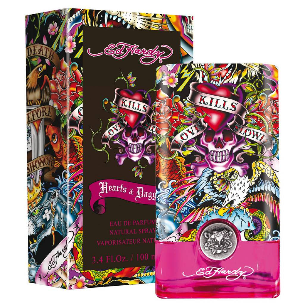 Christian Audigier Ed Hardy Hearts & Daggers Eau de Parfum 3.4 oz Women's