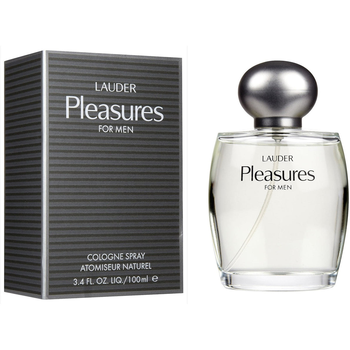 Estee Lauder Pleasures For Men Cologne 3.4 oz Men's Cologne Fragrance Spray