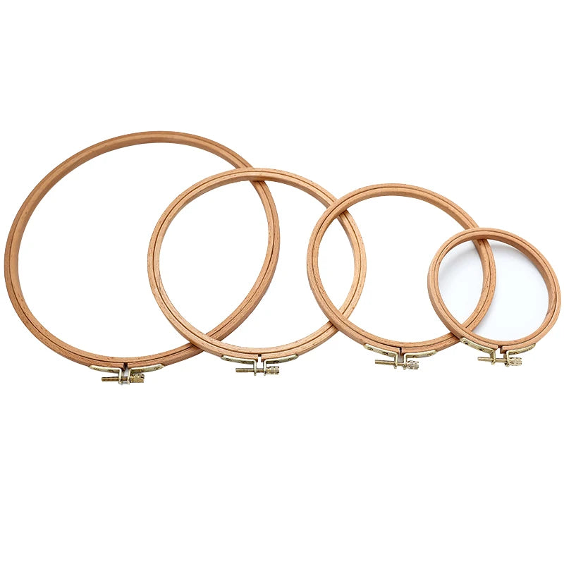 Embroidery Hoop, Oval Wooden Frame for Cross-Stitch & Needlecraft Projects