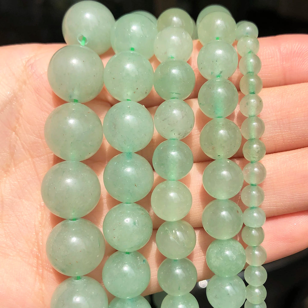 Stone Beads Round Blue Turquoise-Style for DIY Jewelry Making Bracelet Supplies