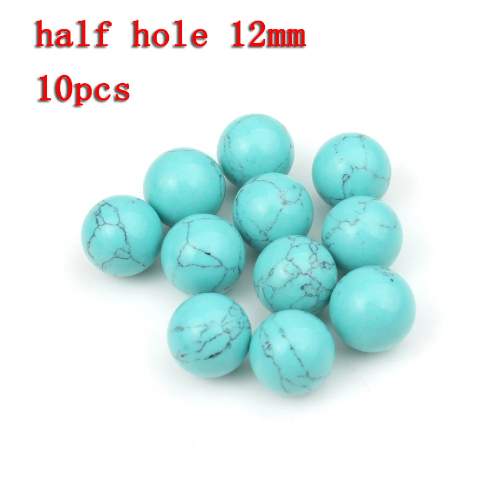 Stone Beads 18style Blue Turquoises-Style Matte Faceted Round Rondelles