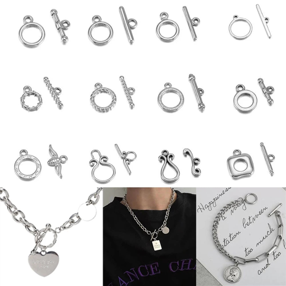 Toggle Clasps Stainless Steel OT Bracelet Connectors DIY Jewelry Making
