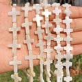 Shell Beads White Cross Mother-of-Pearl Styles for DIY Jewelry Making