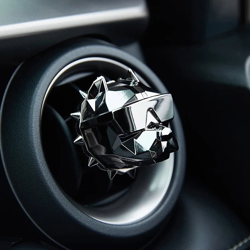 NO PERFUME Bulldog Air Freshener Car Dashboard Ornament Decoration