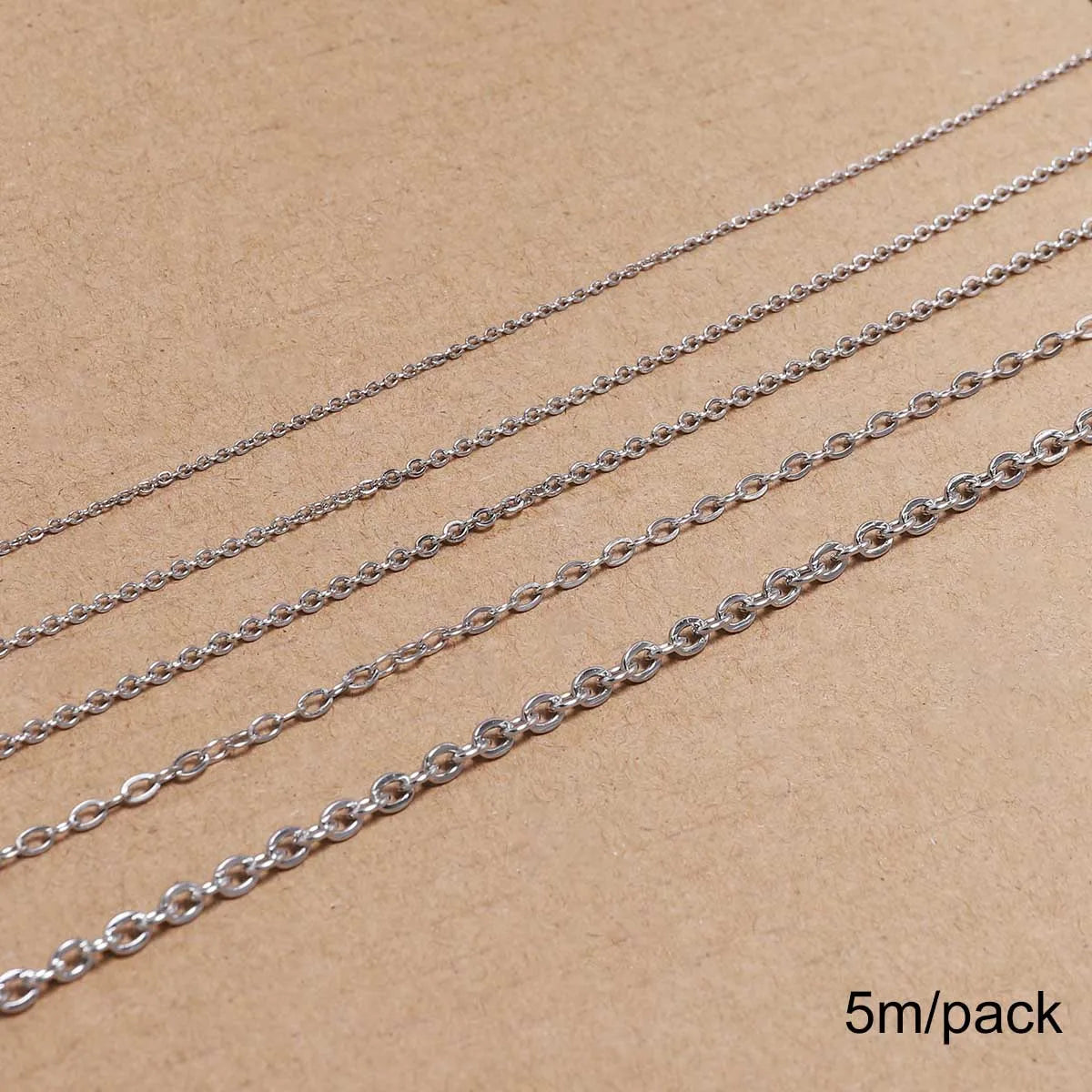 Jewelry Chains . Stainless Steel Necklace Gold Color Bulk Chain Craft Supplies
