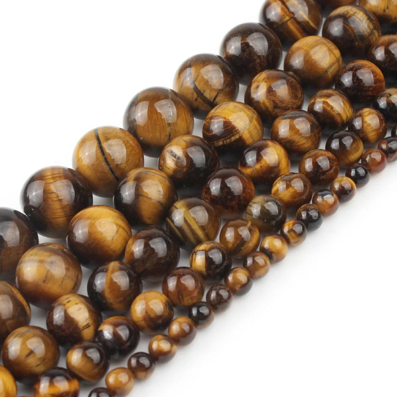 Stone Beads Round Yellow Jade Agate Hematite Styles for DIY Jewelry Making