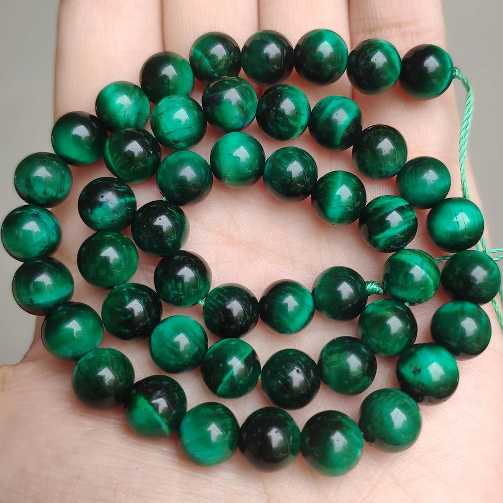 Stone Beads Yellow Tiger Eye Round Spacer Strand for DIY Jewelry Making