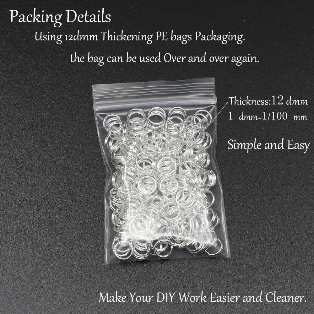 Jump Rings Open Double Loops Split Connectors DIY Jewelry Making Craft Supplies