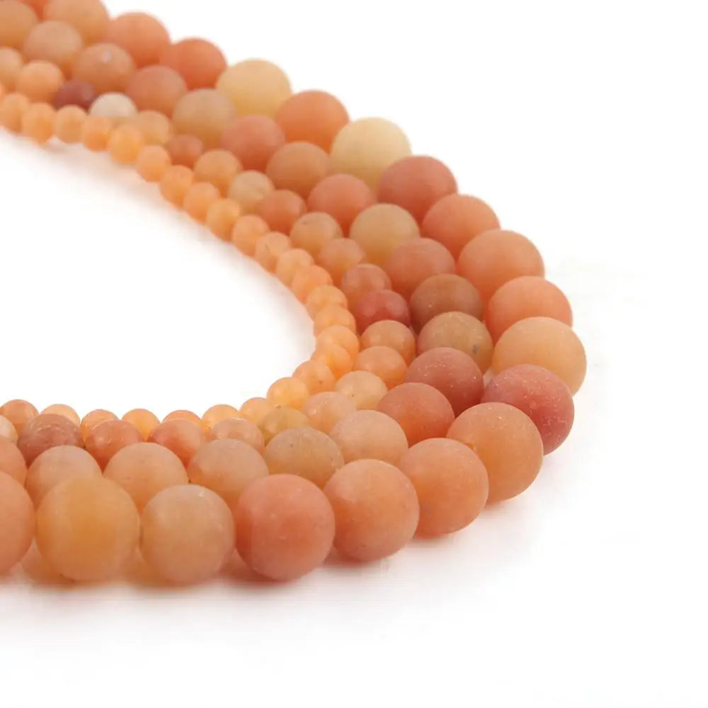 Stone Beads Matte Amazonite Agate Aventurine Styles for DIY Jewelry Making