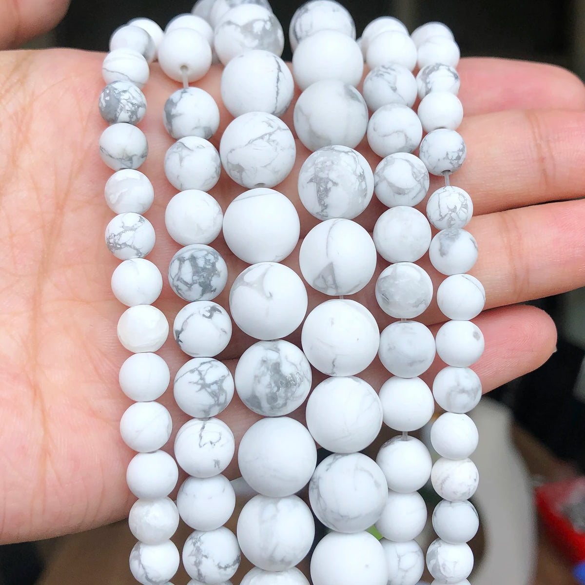 Stone Beads Matte Round Picture Jasper-Style for DIY Jewelry Making Craft Beads